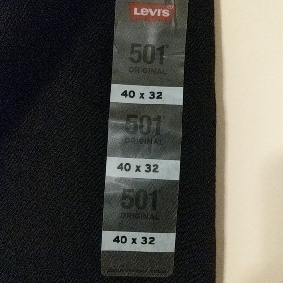 Levi's 501 original men's Black size 40x32 - Picture 6 of 7